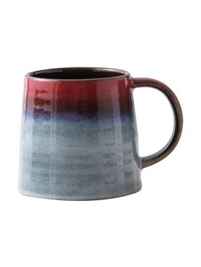 Reactive-Glazed Mug - Red